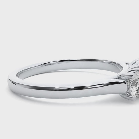 1.50ct lab grown three stone ring