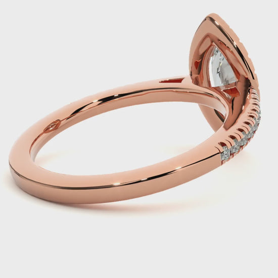 marquise halo diamond ring