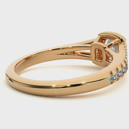 lab grown diamond engagement ring