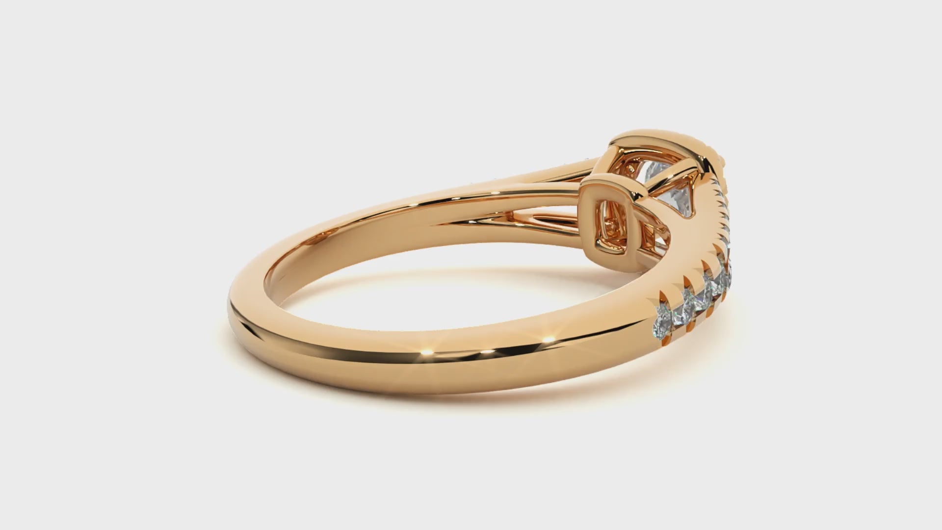 lab grown diamond engagement ring