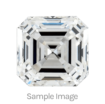 0.5-Carat Asscher Shape Natural Diamond