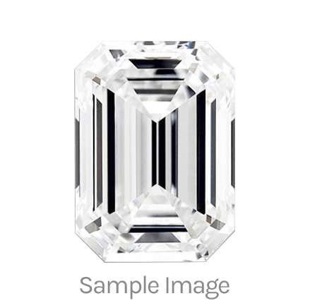 0.51-Carat Emerald Shape Natural Diamond