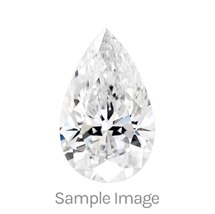 0.61-Carat Pear Shape Natural Diamond