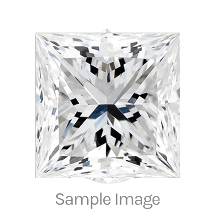 0.72-Carat Princess Shape Natural Diamond