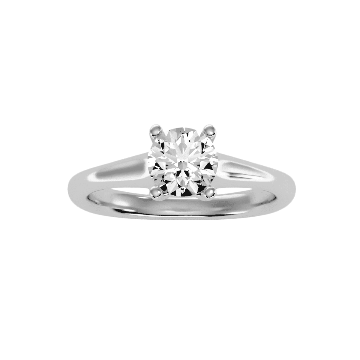 Four Claws Low-Setting Solitaire Engagement Ring | Skygem & Company ...