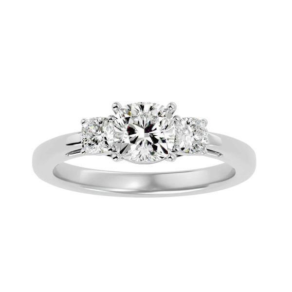 Classic Trio Tapered Band Engagement RingClassic Trio Tapered Band Engagement Ring