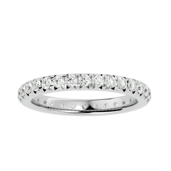 French Pave Eternity Wedding RingFrench Pave Eternity Wedding Ring