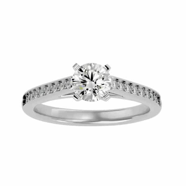 Classic Pinpoint-Set Diamond Solitaire Engagement RingClassic Pinpoint-Set Diamond Solitaire Engagement Ring