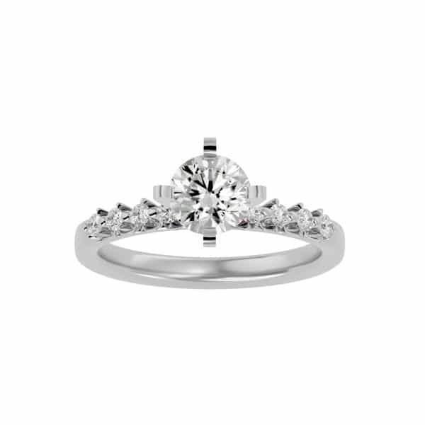 Prong Set Diamond Engagement Ring 4 Claws Solitaire SettingProng Set Diamond Engagement Ring 4 Claws Solitaire Setting