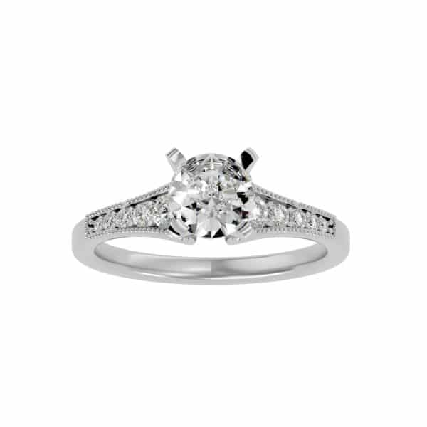 Vintage Engagement Ring Solitaire Diamond BandVintage Engagement Ring Solitaire Diamond Band