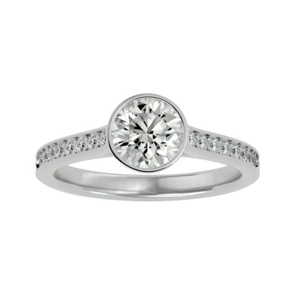 Solitaire Diamond Engagement Ring Bezel SettingSolitaire Diamond Engagement Ring Bezel Setting