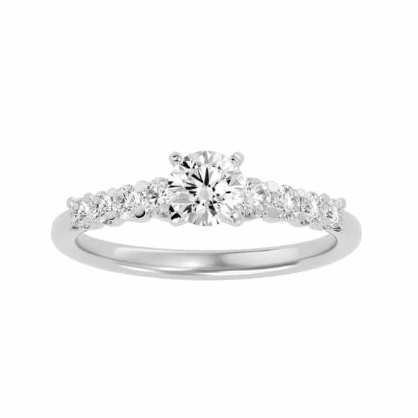 Solitaire Engagement Ring Shared Claws SettingSolitaire Engagement Ring Shared Claws Setting