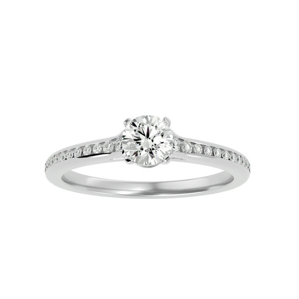 Low Set Channel Dainty Engagement Ring SettingLow Set Channel Dainty Engagement Ring Setting