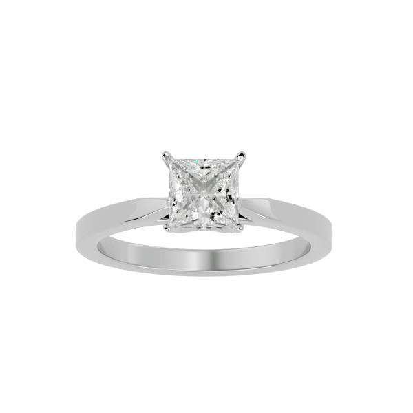 Princess Solitaire Tulips Engagement Ring Tall SettingPrincess Solitaire Tulips Engagement Ring Tall Setting