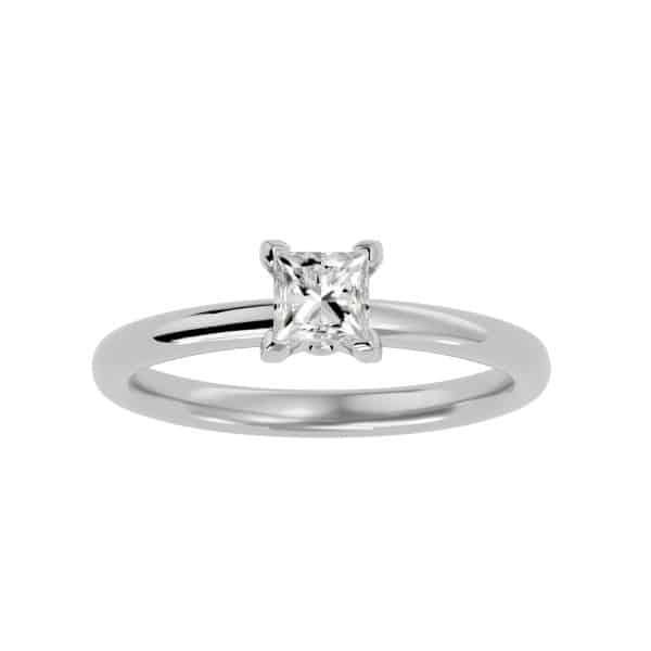 Princess Cut Simple Engagement RingPrincess Cut Simple Engagement Ring