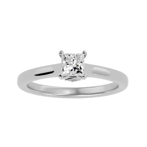 RX Princess Cut Diamond Engagement Ring Solitaire Cathedral SettingRX Princess Cut Diamond Engagement Ring Solitaire Cathedral Setting