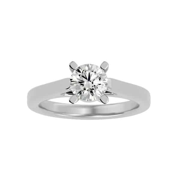 Solitaire Engagement Ring Raised Should Crossed Prongs SettingSolitaire Engagement Ring Raised Should Crossed Prongs Setting