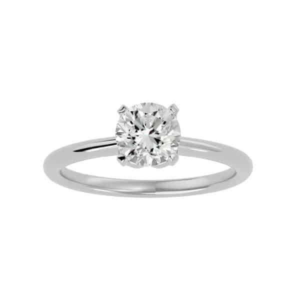Floral Solitaire Engagement Ring Petite SettingFloral Solitaire Engagement Ring Petite Setting