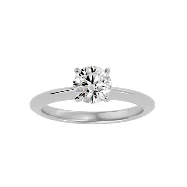 Knife Edge Engagement Ring 4 Prongs SettingKnife Edge Engagement Ring 4 Prongs Setting