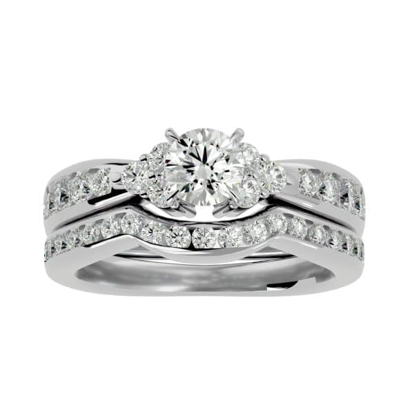 Tapered Solitaire Engagement Ring With Matching Wedding BandTapered Solitaire Engagement Ring With Matching Wedding Band