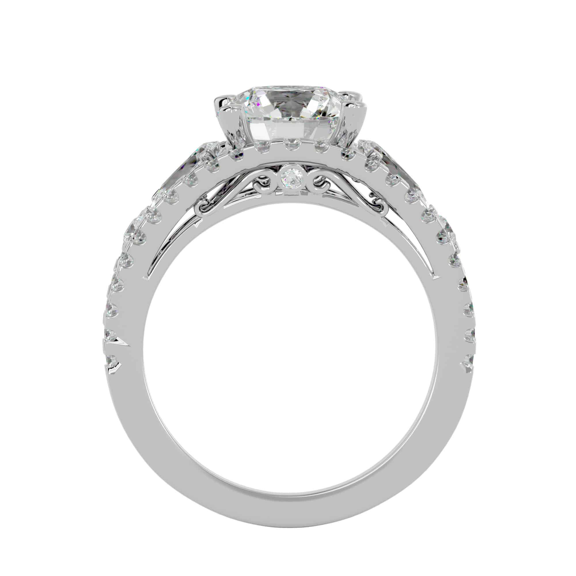 Lucy Extravagant Diamond Engagement Ring Setting