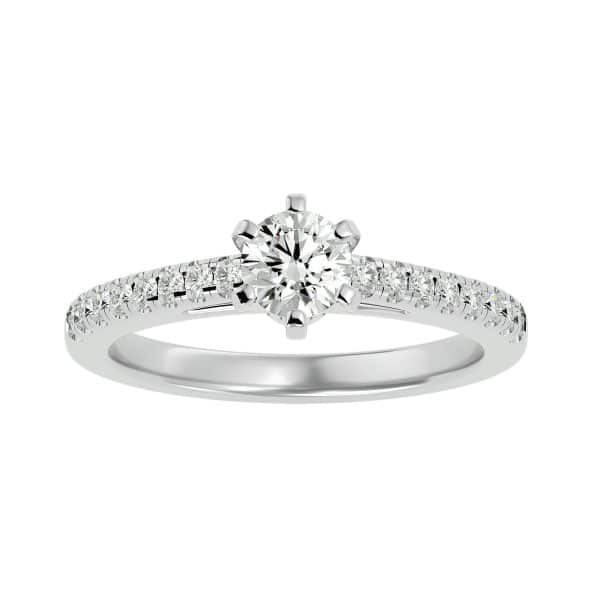 Solitaire Engagement Ring 6 Prong SettingSolitaire Engagement Ring 6 Prong Setting