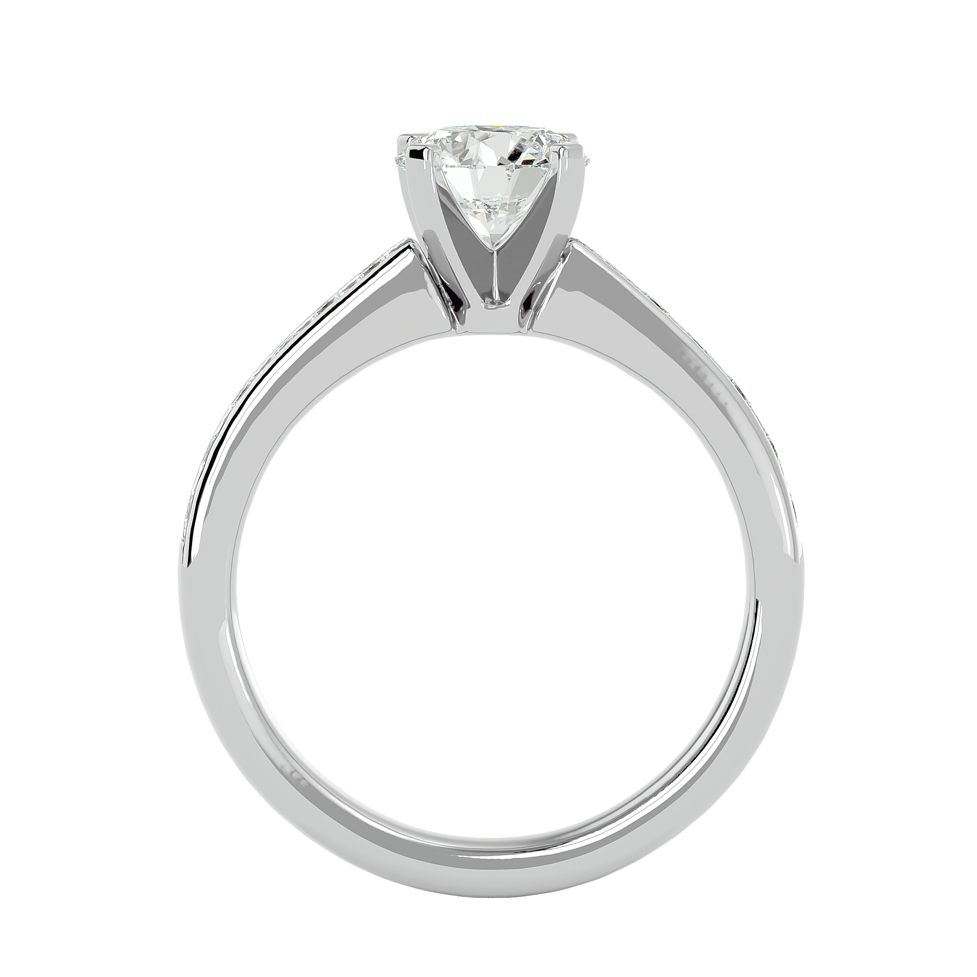 Classic Channel-Set Solitaire Engagement Ring