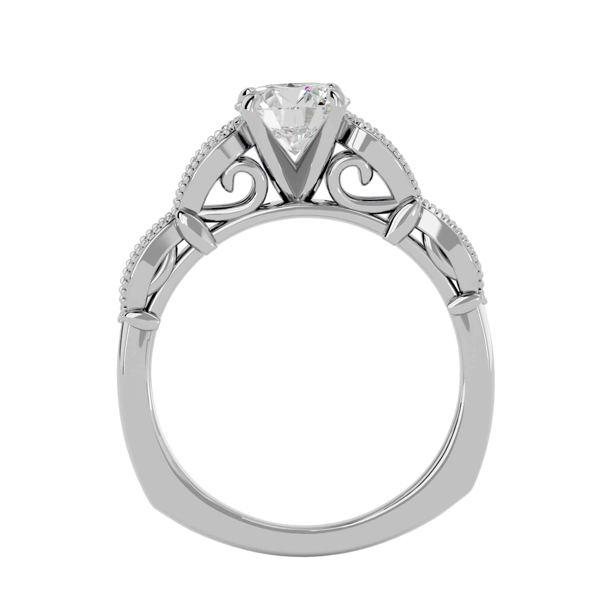 Josephine Solitaire Diamond Vintage Engagement Ring