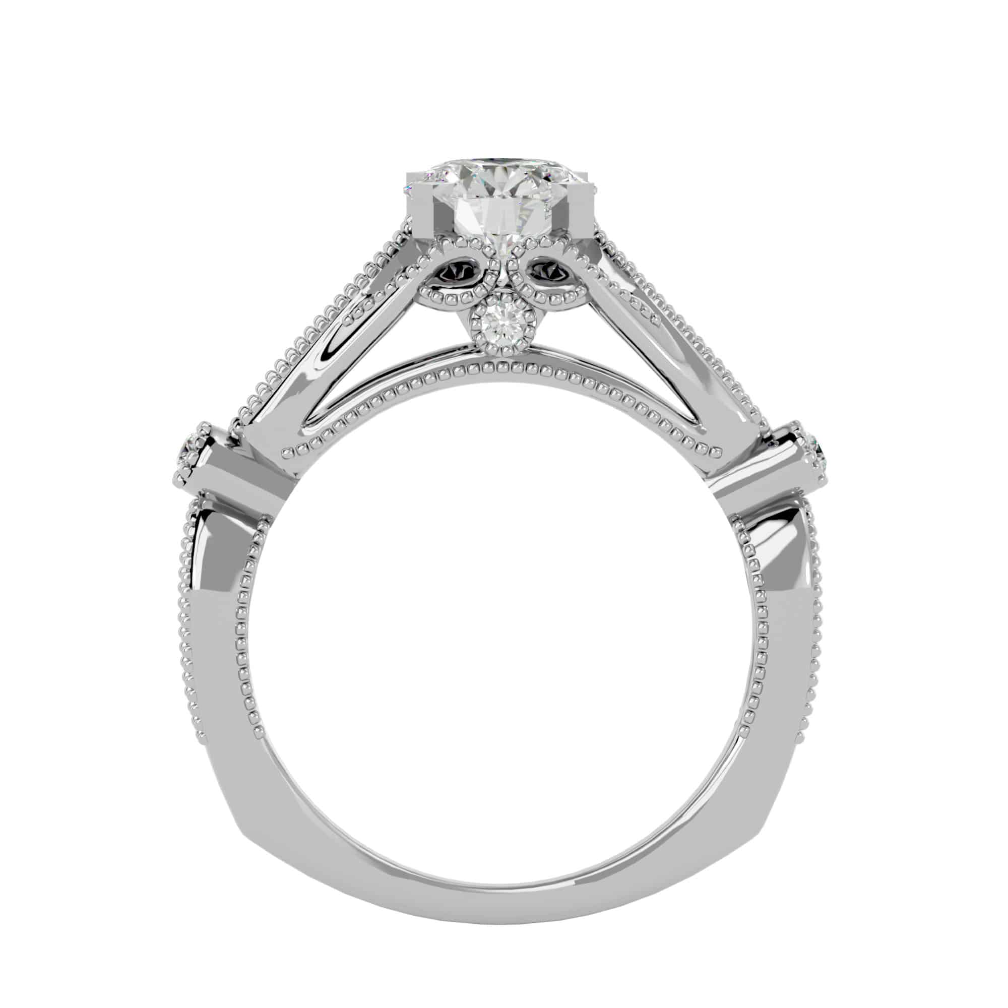 RX Vintage Solitaire Engagement Ring Setting