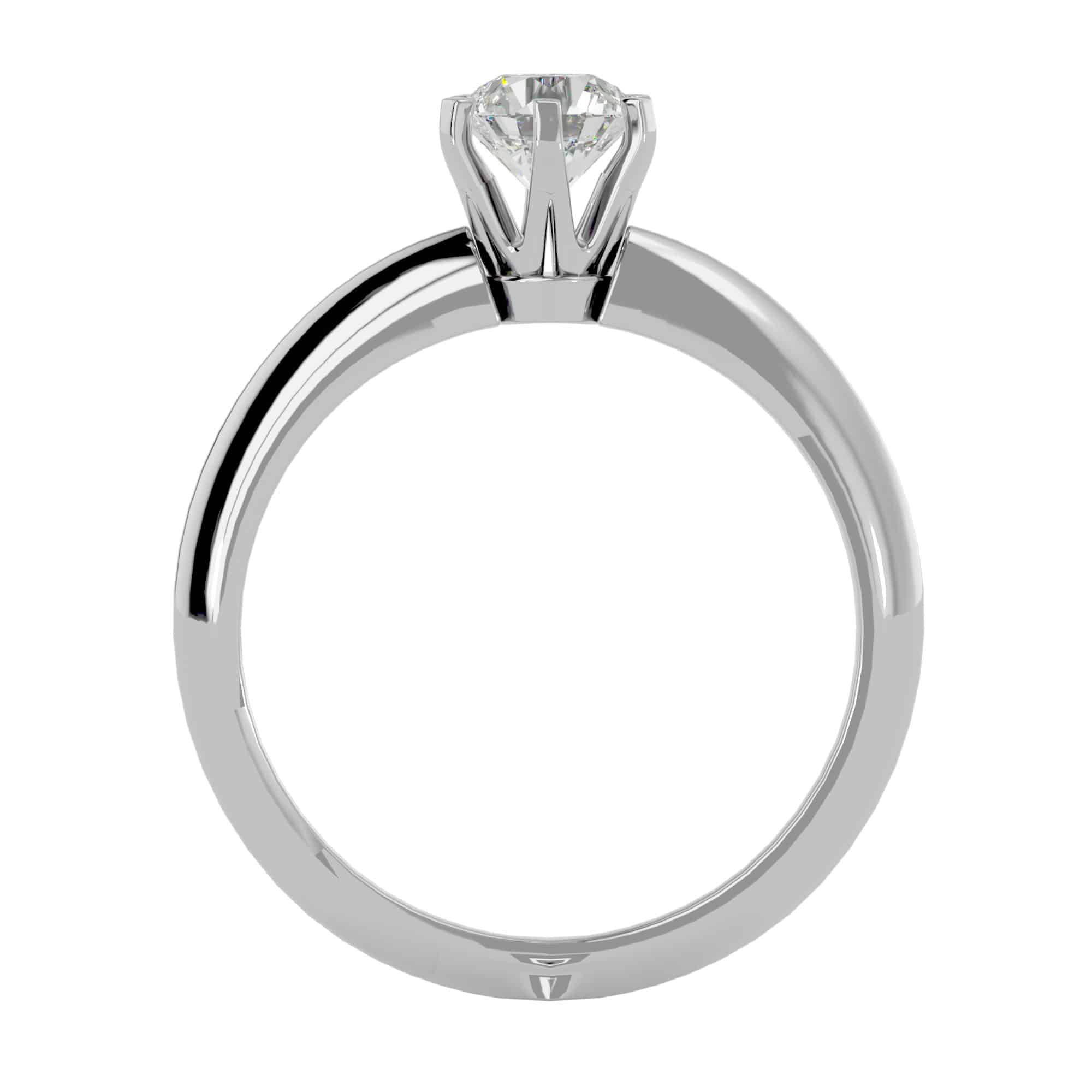 Knife Edge Engagement Ring Solitaire Setting