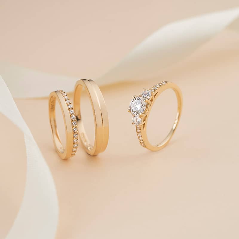 Shop Matching Wedding and Engagement Ring Set